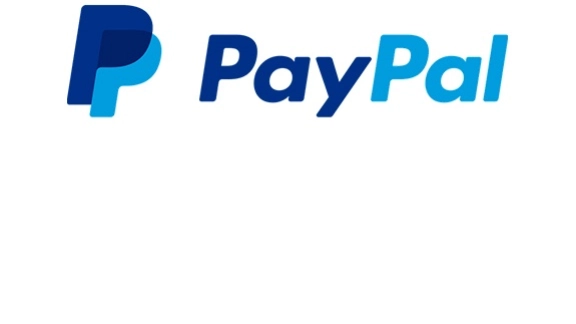 Blauer "PayPal"-Schriftzug mit einem doppelten P als Logo
